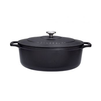 Cocotte ovale 31 cm chasseur noir interieur noir - Beautiful Moment the shop