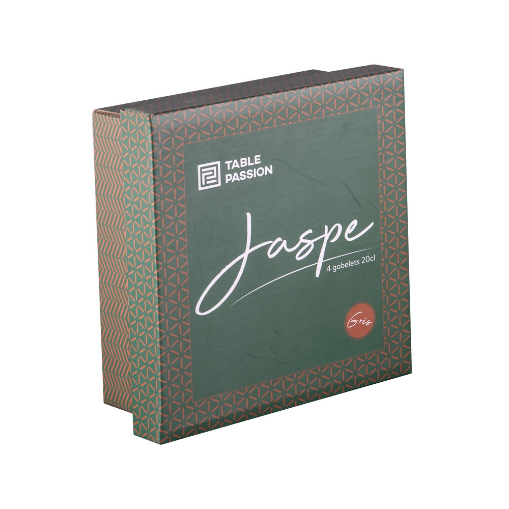 Coffret de 4 gobelets Jaspe 20 cl vert - Beautiful Moment the shop